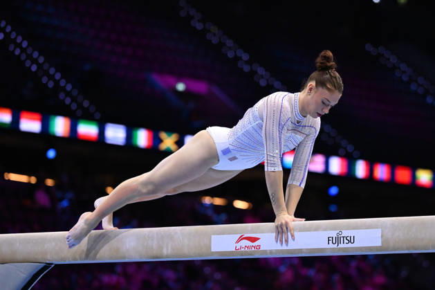IPA89912744 - Morgane OSYSSEK-REIMER (FRA) on the balance beam during the 54th Artistic Gymnastics World Championships in Rotterdam, Netherlands, on October 19, 2026 Copyright: xFilippoxTomasi IPAxSportx xx IPA89912744 IPA89912744