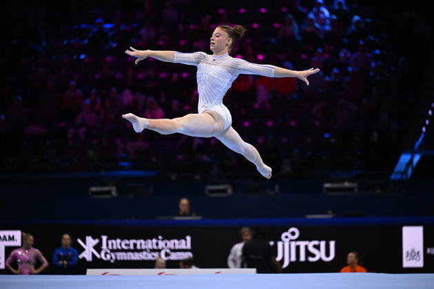 IPA89912725 - Morgane OSYSSEK-REIMER (FRA) on the floor during the 54th Artistic Gymnastics World Championships in Rotterdam, Netherlands, October 19, 2026  Copyright: xFilippoxTomasi IPAxSportx xx IPA89912725 IPA89912725