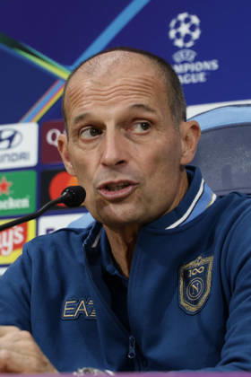 press conference, PK, Pressekonferenz SSC Napoli Napoli™s Italian coach Massimiliano Allegri during the SSC Napoli press conference the day before the Champions League football match against Bodo Glimt at the Diego Armando Maradona stadium in Napoli on 19, October, 2026. ABP11786 Copyright: xAntonioxBalascox