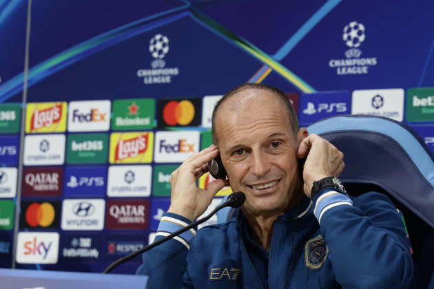 press conference, PK, Pressekonferenz SSC Napoli Napoli™s Italian coach Massimiliano Allegri during the SSC Napoli press conference the day before the Champions League football match against Bodo Glimt at the Diego Armando Maradona stadium in Napoli on 19, October, 2026. ABP11877 Copyright: xAntonioxBalascox