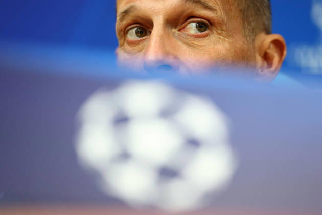 Napoli’s head coach Massimiliano Allegri During the Napoli-Bodo Glimt Champions League press conference, PK, Pressekonferenz in the press room at the Diego Armando Maradona Stadium on October 19, 2026.  Copyright: xAlessandroxGarofalo LaPressex