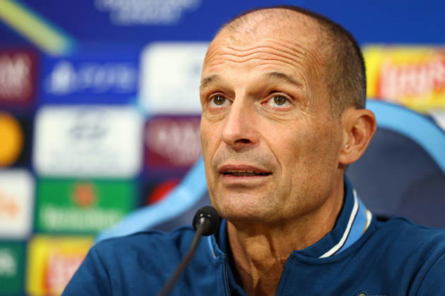 Napoli’s head coach Massimiliano Allegri During the Napoli-Bodo Glimt Champions League press conference, PK, Pressekonferenz in the press room at the Diego Armando Maradona Stadium on October 19, 2026.  Copyright: xAlessandroxGarofalo LaPressex