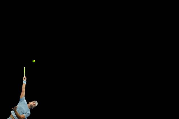 Bart Stevens of The Netherlands pictured in action during the European Open ATP, Tennis Herren tennis tournament in Brussels, on 19 October. This year s edition of the tournament is taking place from 17 to 25 October DAVIDxPINTENS  x190297639x