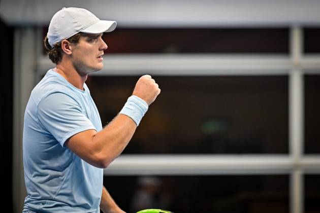 Bart Stevens of The Netherlands pictured during the European Open ATP, Tennis Herren tennis tournament in Brussels, on 19 October. This year s edition of the tournament is taking place from 17 to 25 October DAVIDxPINTENS  x190297644x