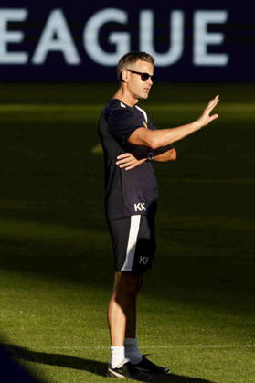 training session Bodo Glimt Bodo Glimt s Norwegian coach Kjetil Knutsenduring training of the UEFA Champions League Bodo Glimt against SSC Napoli at Diego Armando Maradona Stadium on October, 19, 2026 in Naples, _BPH0189 Copyright: xAntonioxBalascox
