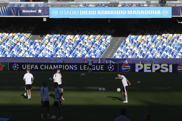 October 19, 2026, Napoli: Bodo-Glimt team attends a training session at ˜Diego Armando Maradona™ stadium™ in Naples ( Italy) , 19 october 2026. Ssc. Bodo-Glimt will face Ssc Napoli in their UEFA Champions League match on 20 october 2026. ANSA CIRO FUSCO. UEFA Champions League - Napoli Vs Bodo-Glimt  - ZUMAa110 20261019_zaf_a110_014 Copyright: xCiroxFuscox