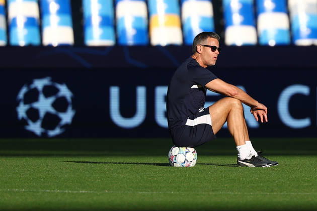 Bodo Glimt s head coach Kjetil Knutsen During the Napoli-Bodo Glimt Champions League , Bodø Glimt training sessionat the Diego Armando Maradona Stadium on October 19, 2026.  Copyright: xAlessandroxGarofalo LaPressex