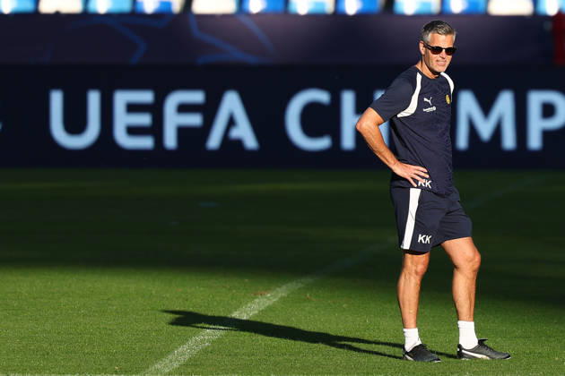 Bodo Glimt s head coach Kjetil Knutsen During the Napoli-Bodo Glimt Champions League , Bodø Glimt training sessionat the Diego Armando Maradona Stadium on October 19, 2026.  Copyright: xAlessandroxGarofalo LaPressex