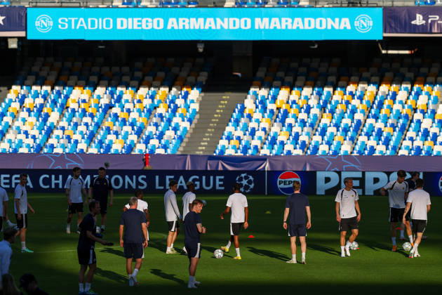 During the Napoli-Bodo Glimt Champions League , Bodø Glimt training sessionat the Diego Armando Maradona Stadium on October 19, 2026.  Copyright: xAlessandroxGarofalo LaPressex
