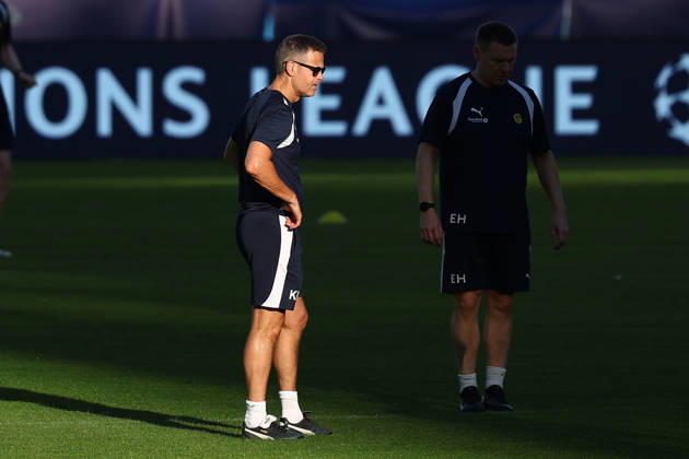 Bodo Glimt s head coach Kjetil Knutsen During the Napoli-Bodo Glimt Champions League , Bodø Glimt training sessionat the Diego Armando Maradona Stadium on October 19, 2026.  Copyright: xAlessandroxGarofalo LaPressex