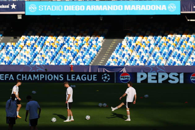 During the Napoli-Bodo Glimt Champions League , Bodø Glimt training sessionat the Diego Armando Maradona Stadium on October 19, 2026.  Copyright: xAlessandroxGarofalo LaPressex