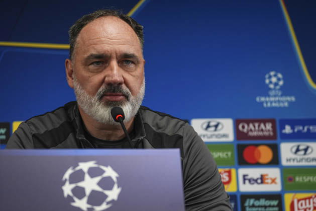 Ahead of Fenerbahce v Slavia Prague - UEFA Champions League ISTANBUL, TURKIYE - OCTOBER 19 : Slavia Prague Head Coach Jindrich Trpisovsky attends a press conference, PK, Pressekonferenz at Chobani Stadium ahead of the UEFA Champions League matchday 3 fixture against Fenerbahce on October 19, 2026 in Istanbul, Turkiye. Beyza Comert Anadolu Istanbul Turkey. Editorial use only. Please get in touch for any other usage.  Copyright: x2026xAnadoluxBeyzaxComertx
