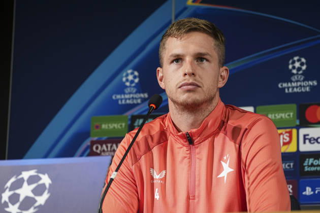 Ahead of Fenerbahce v Slavia Prague - UEFA Champions League ISTANBUL, TURKIYE - OCTOBER 19 : Slavia Prague s player David Zima attends a press conference, PK, Pressekonferenz at Chobani Stadium ahead of the UEFA Champions League matchday 3 fixture against Fenerbahce on October 19, 2026 in Istanbul, Turkiye. Beyza Comert Anadolu Istanbul Turkey. Editorial use only. Please get in touch for any other usage.  Copyright: x2026xAnadoluxBeyzaxComertx