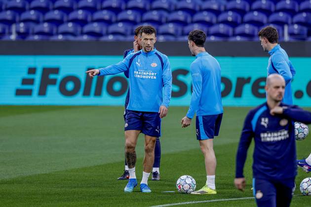 PORTO , 19-10-2026 , Estadio do Dragao , season 2026 2027 , UEFA Champions League football , press conference, PK, Pressekonferenz PSV , Picture shows PSV Player Ivan Perisic Press conference and training PSV  x208823115x Copyright: