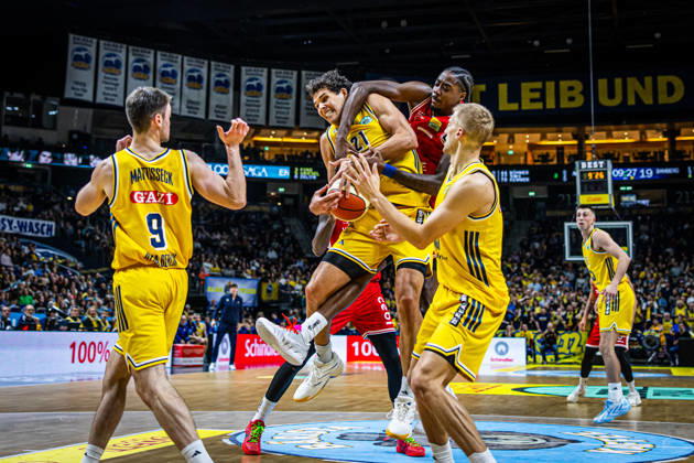 Basketball Berlin 19.10.2026 Saison 2026 2027 Netto BBL Pokal Achtelfinale Alba Berlin - BMA365 Bamberg Baskets Brandon Angel (Alba Berlin, No.21)