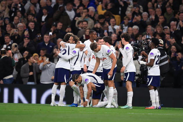 Tottenham Hotspur v Coventry City, Premier League GOAL CELEBRATION Tottenham Hotspur Midfielder James Maddison 10 makes it 1-0 during the Premier League match between Tottenham Hotspur and Coventry City at Tottenham Hotspur Stadium, London, UK on 19 October 2026. London Tottenham Hotspur Stadium London UK Editorial use only DataCo restrictions apply See www.football-dataco.com , Copyright: xChrisxFoxwellx PSI-25020-0019