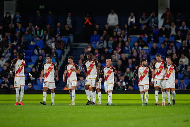 October 19, 2026, Getafe, Madrid, Spain: Alvaro Garcia of Rayo Vallecano celebrates after scoring his team s first goal with teammates during the Spanish League, LaLiga EA Sports, football match between Getafe CF and Rayo Vallecano at Coliseum de Getafe stadium on October 19, 2026, in Getafe, Spain. Getafe CF V Rayo Vallecano - LaLiga EA Sports  - ZUMAa181 20261019_zaa_a181_029 Copyright: xDennisxAgyemanx