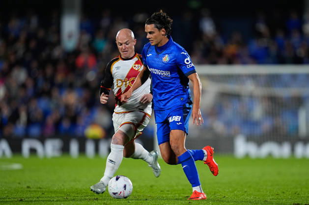 October 19, 2026, Getafe, Madrid, Spain: Enes Unal of Getafe CF runs with the ball during the Spanish League, LaLiga EA Sports, football match between Getafe CF and Rayo Vallecano at Coliseum de Getafe stadium on October 19, 2026, in Getafe, Spain. Getafe CF V Rayo Vallecano - LaLiga EA Sports  - ZUMAa181 20261019_zaa_a181_034 Copyright: xDennisxAgyemanx