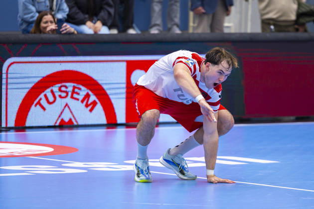 19.10.2026, 8. Spieltag der 2. Handball-Bundesliga, TuSEM Essen - TV Emsdetten. Tom Wolf (TuSEM Essen) jubelt. Essen Am Hallo NRW Deutschland xRHR-FOTO DEx Copyright: DennisxEwert RHR-FOTOx RHR-FOTO DE