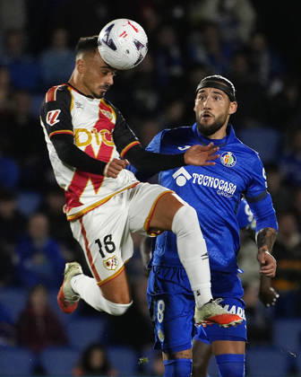 GETAFE CF v RAYO VALLECANO. LA LIGA 2026 2027. ROUND 9.. Getafe CF s Nemanja Gudelj (r) and Rayo Vallecano s Alvaro Garcia during La Liga match. October19, 2026. (ALTERPHOTOS Acero) GetafeSpain  Copyright: xAcerox