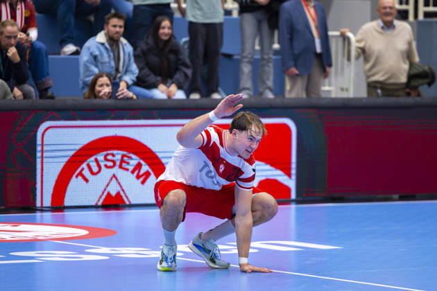 19.10.2026, 8. Spieltag der 2. Handball-Bundesliga, TuSEM Essen - TV Emsdetten. Tom Wolf (TuSEM Essen) jubelt. Essen Am Hallo NRW Deutschland xRHR-FOTO DEx Copyright: DennisxEwert RHR-FOTOx RHR-FOTO DE