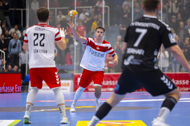19.10.2026, 8. Spieltag der 2. Handball-Bundesliga, TuSEM Essen - TV Emsdetten. Nils Homscheid (TuSEM Essen). Essen Am Hallo NRW Deutschland xRHR-FOTO DEx Copyright: DennisxEwert RHR-FOTOx RHR-FOTO DE