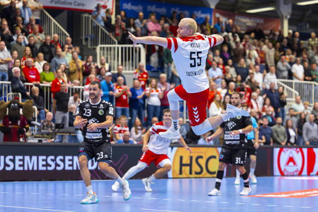 19.10.2026, 8. Spieltag der 2. Handball-Bundesliga, TuSEM Essen - TV Emsdetten. Oskar Kostuj (TuSEM Essen). Essen Am Hallo NRW Deutschland xRHR-FOTO DEx Copyright: DennisxEwert RHR-FOTOx RHR-FOTO DE