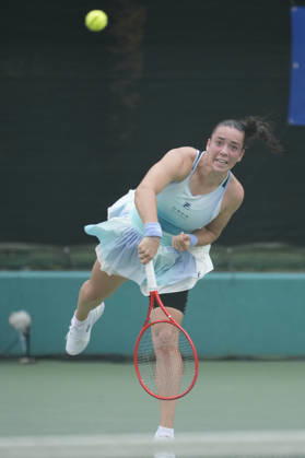 WTA, Tennis Damen Kinoshita Group Japan Open - Day 2 Tereza Valentova of the Czech Republic plays against Shuai Zhang of China during their round of 32 singles match at the 2026 Kinoshita Group Japan Open Women s tennis tournament at Utsubo Tennis Center in Osaka, Japan, on October 20, 2026. Osaka Japan  Copyright: xOwenxHammondx originalFilename:hammond-2026kino261020_np2DZ.jpg