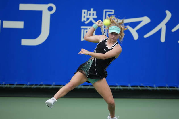 WTA, Tennis Damen Kinoshita Group Japan Open - Day 2 Emerson Jones of Australia competes in her round of 32 singles match against Ann Li of the United States at the 2026 Kinoshita Group Japan Open Women s tennis tournament at the Utsubo Tennis Center in Osaka, Japan, on October 20, 2026. Osaka Japan  Copyright: xOwenxHammondx originalFilename:hammond-2026kino261020_nperB.jpg