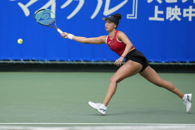 WTA, Tennis Damen Kinoshita Group Japan Open - Day 2 Ann Li of the United States plays during her round of 32 singles match against Emerson Jones of Australia at the 2026 Kinoshita Group Japan Open Women s tennis tournament at Utsubo Tennis Center in Osaka, Japan, on October 20, 2026. Osaka Japan  Copyright: xOwenxHammondx originalFilename:hammond-2026kino261020_npLYH.jpg