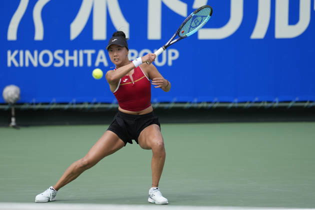 WTA, Tennis Damen Kinoshita Group Japan Open - Day 2 Ann Li of the United States plays during her round of 32 singles match against Emerson Jones of Australia at the 2026 Kinoshita Group Japan Open Women s tennis tournament at Utsubo Tennis Center in Osaka, Japan, on October 20, 2026. Osaka Japan  Copyright: xOwenxHammondx originalFilename:hammond-2026kino261020_npN89.jpg
