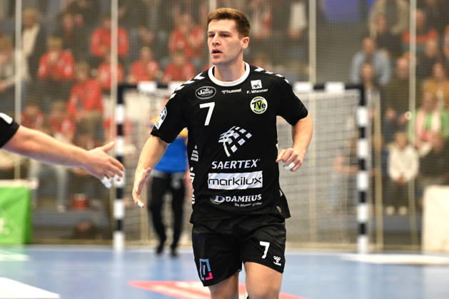 Yannik Terhaer TuSEM Essen - TV Emsdetten 19.10.2026 Yannik Terhaer (TV Emsdetten), 2. Handball Bundesliga TuSEM Essen - TV Emsdetten am 19. Oktober 2026 in der Sporthalle am Hallo, Essen. Endstand: 32:25 vor 2.132 Zuschauer.