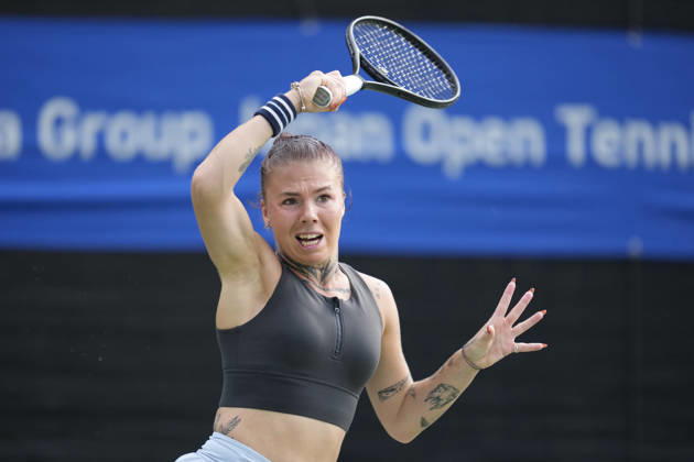 WTA, Tennis Damen Kinoshita Group Japan Open - Day 2 Oleksandra Oliynykova of Ukraine plays her round of 32 singles match against Mary Stoiana of the United States at the 2026 Kinoshita Group Japan Open Women s tennis tournament at Utsubo Tennis Center in Osaka, Japan, on October 20, 2026. Osaka Japan Copyright: xOwenxHammondx originalFilename:hammond-2026kino261020_npLV0