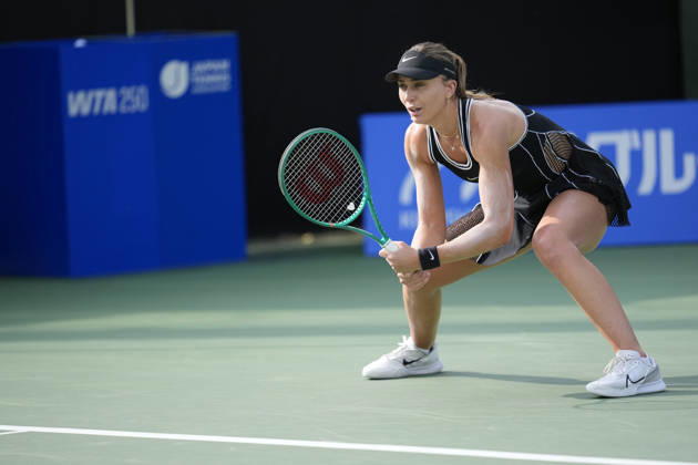 WTA, Tennis Damen Kinoshita Group Japan Open - Day 2 Paula Badosa of Spain competes in her round of 32 singles match against Antonia Ruzic of Croatia at the 2026 Kinoshita Group Japan Open Women s tennis tournament at Utsubo Tennis Center in Osaka, Japan, on October 20, 2026. Osaka Japan Copyright: xOwenxHammondx originalFilename:hammond-2026kino261020_npnk5