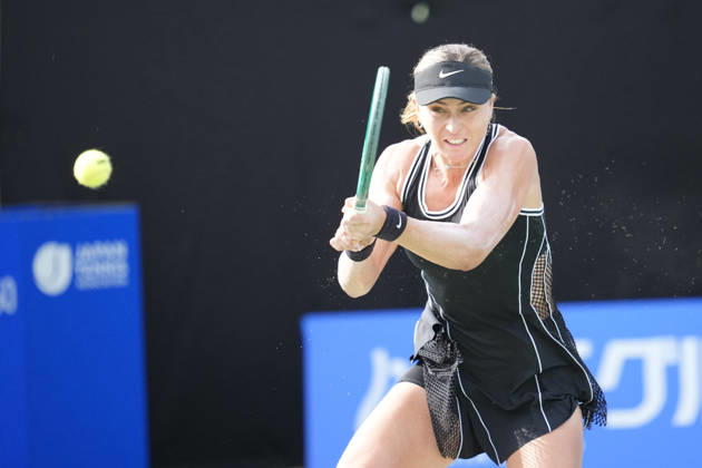 WTA, Tennis Damen Kinoshita Group Japan Open - Day 2 Paula Badosa of Spain competes in her round of 32 singles match against Antonia Ruzic of Croatia at the 2026 Kinoshita Group Japan Open Women s tennis tournament at Utsubo Tennis Center in Osaka, Japan, on October 20, 2026. Osaka Japan Copyright: xOwenxHammondx originalFilename:hammond-2026kino261020_npvQk