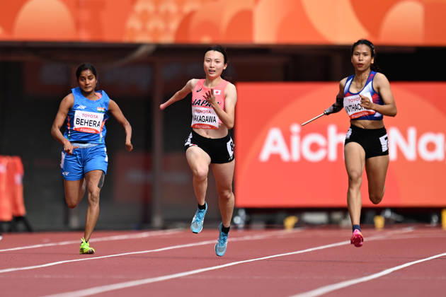 Moe Nakagawa (JPN), OCTOBER 20, 2026 - Para Athletics : Womens 200m T47 final during the Asian Para Games Aichi-Nagoya 2026 at Nagoya City Mizuho Park Athletic Stadium in Aichi, Japan. Noxthirdxpartyxsales  aflo_357536676 KenjiroxMatsuox