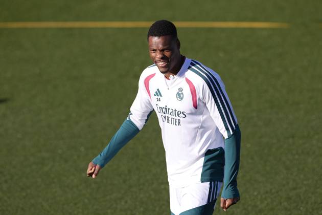October 20, 2026, Madrid, Spain: Denzel Dumfries (Real Madrid CF) is seen in action during a training session on the eve of the UEFA Champions League 2026 2027 match between Real Madrid CF and RB Leipzig..Real Madrid CF is holding its final training session ahead of its third UEFA Champions League game. Madrid Spain - ZUMAs197 20261020_aaa_s197_005 Copyright: xFedericoxTitonex