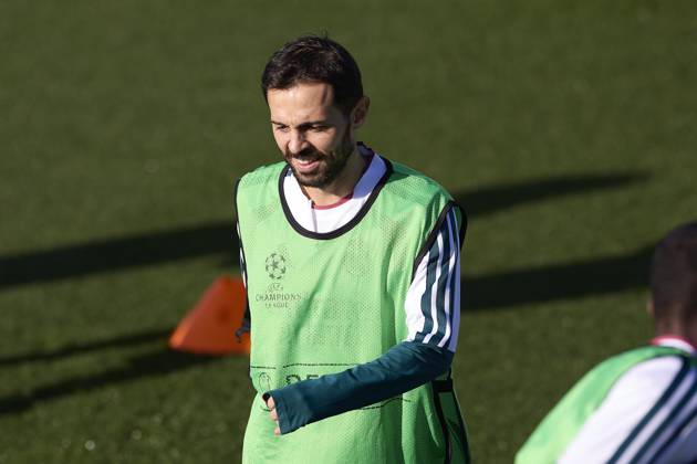 October 20, 2026, Madrid, Spain: Bernardo Silva (Real Madrid CF) is seen in action during a training session on the eve of the UEFA Champions League 2026 2027 match between Real Madrid CF and RB Leipzig..Real Madrid CF is holding its final training session ahead of its third UEFA Champions League game. Madrid Spain - ZUMAs197 20261020_aaa_s197_019 Copyright: xFedericoxTitonex