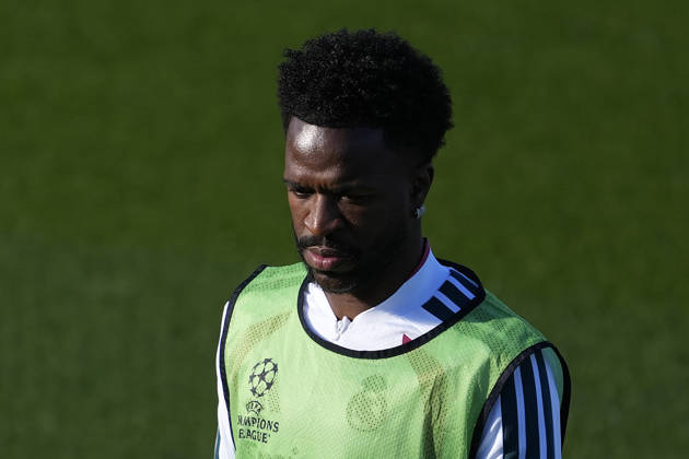 REAL MADRID CF v RB LEIPZIG. CHAMPIONS LEAGUE 2026 2027. ROUND 3. Real Madrid CF s Vinicius Junior during training session prior to the Champions League round 3 match against RB Leipzig. October 20 2026. (ALTERPHOTOS Acero) MadridSpain  Copyright: xAcerox