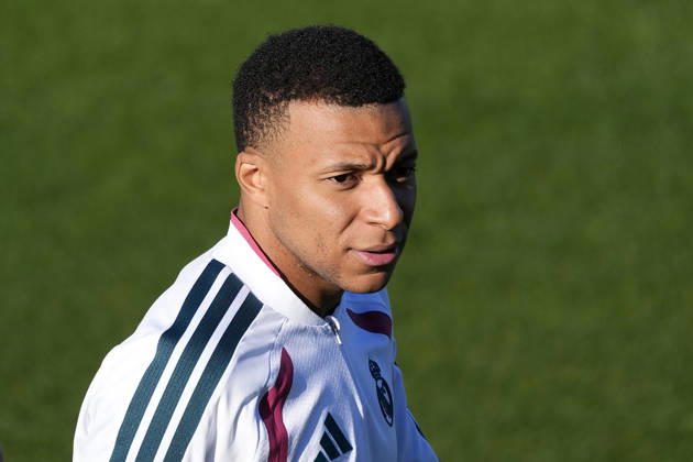 REAL MADRID CF v RB LEIPZIG. CHAMPIONS LEAGUE 2026 2027. ROUND 3. Real Madrid CF s Kylian Mbappe during training session prior to the Champions League round 3 match against RB Leipzig. October 20 2026. (ALTERPHOTOS Acero) MadridSpain  Copyright: xAcerox