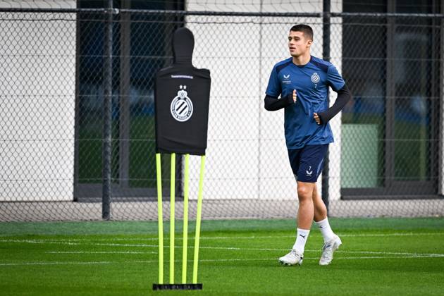 Club Brugge v RC Lens - UEFA Champions League preparations Club Brugge s Nicolo Tresoldi pictured during a training session of football team Club Brugge KV, on Tuesday 20 October 2026 at the team s basecamp in Westkapelle (Knokke-Heist), Belgium, as preparation for the the UEFA Champions League game against RC Lens. (Photo News Elias Rom) Knokke-Heist Belgium  Copyright: xPhotonewsx xEliasxRomx