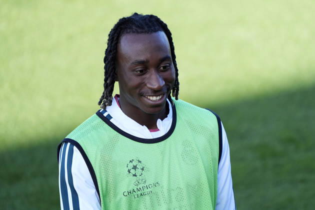 Real Madrid CF s Yan Diomande during training session prior to the Champions League round 3 match against RB Leipzig. October 20 2026. (20261020220)