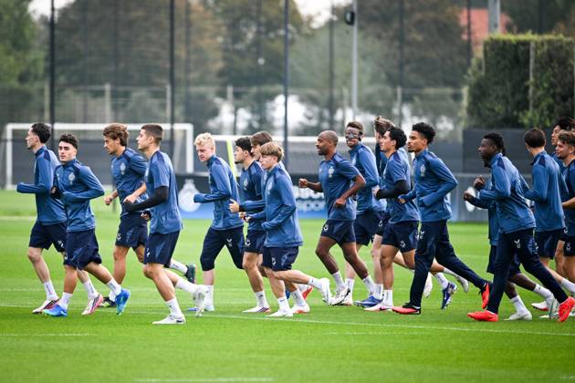 Club Brugge v RC Lens - UEFA Champions League preparations Club Brugge s players pictured during a training session of football team Club Brugge KV, on Tuesday 20 October 2026 at the team s basecamp in Westkapelle (Knokke-Heist), Belgium, as preparation for the the UEFA Champions League game against RC Lens. (Photo News Elias Rom) Knokke-Heist Belgium  Copyright: xPhotonewsx xEliasxRomx