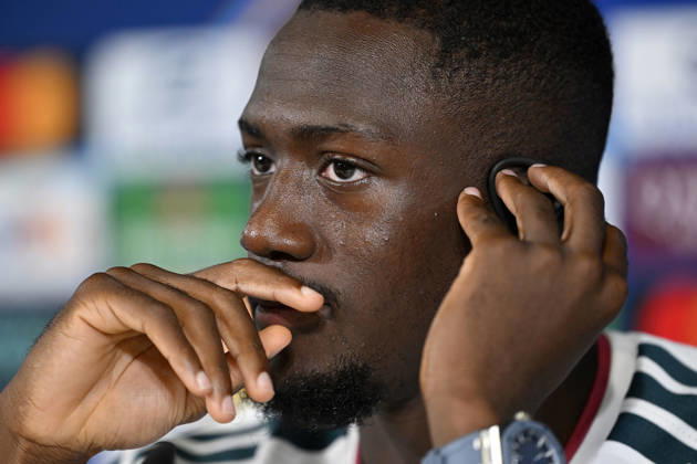 Real Madrid press meeting ahead of UCL match against RB Leipzig MADRID, SPAIN - OCTOBER 20: Head coach Jose Mourinho (not seen) and player Ibrahima Konate of Real Madrid answer journalists questions at a press conference, PK, Pressekonferenz after a training session at the club s Valdebebas facilities, ahead of the UEFA Champions League match against RB Leipzig, in Madrid, Spain on October 20, 2026. Burak Akbulut Anadolu Madrid Spain. Editorial use only. Please get in touch for any other usage. Copyright: x2026xAnadoluxBurakxAkbulutx