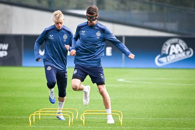 Club Brugge v RC Lens - UEFA Champions League preparations Club Brugge s Joaquin Seys and Brandon Mechele pictured during a training session of football team Club Brugge KV, on Tuesday 20 October 2026 at the team s basecamp in Westkapelle (Knokke-Heist), Belgium, as preparation for the the UEFA Champions League game against RC Lens. (Photo News Elias Rom) Knokke-Heist Belgium  Copyright: xPhotonewsx xEliasxRomx
