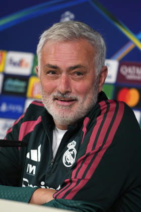 Real Madrid CF s coach Jose Mourinho in press conference, PK, Pressekonferenz after raining session prior to the Champions League round 3 match against RB Leipzig. October 20 2026. (20261020453)