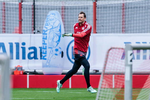 MUNICH, GERMANY - OCTOBER 20: Manuel Neuer (FC Bayern Muenchen, 1) during the training session before the UEFA Champions League match between FC Bayern Muenchen vs. Arsenal FC at Trainingsgelaende an der Saebener Str on October 20, 2026 in Munich, Germany. Bavaria Germany Copyright: xSteffiexWunderlx