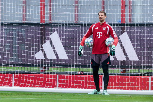 MUNICH, GERMANY - OCTOBER 20: Manuel Neuer (FC Bayern Muenchen, 1) during the training session before the UEFA Champions League match between FC Bayern Muenchen vs. Arsenal FC at Trainingsgelaende an der Saebener Str on October 20, 2026 in Munich, Germany. Bavaria Germany Copyright: xSteffiexWunderlx