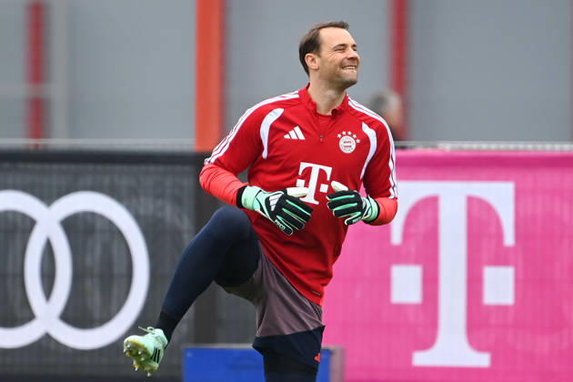 Manuel NEUER (Torwart Bayern Muenchen), Aktion,Einzelbild,angeschnittenes Einzelmotiv,Halbfigur,halbe Figur. Fussball Champions League,Saison 2026 27, Ligaphase ABSCHLUSSTRAINING am 20.10.2026 FC Bayern Muenchen - FC Arsenal