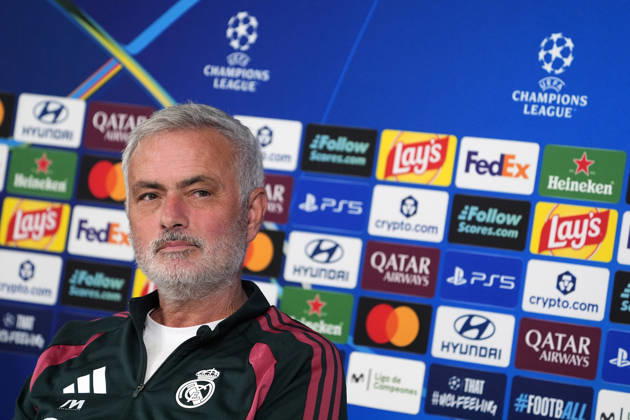 REAL MADRID CF v RB LEIPZIG. CHAMPIONS LEAGUE 2026 2027. ROUND 3. Real Madrid CF s coach Jose Mourinho in press conference, PK, Pressekonferenz after raining session prior to the Champions League round 3 match against RB Leipzig. October 20 2026. (ALTERPHOTOS Acero) MadridSpain  Copyright: xAcerox